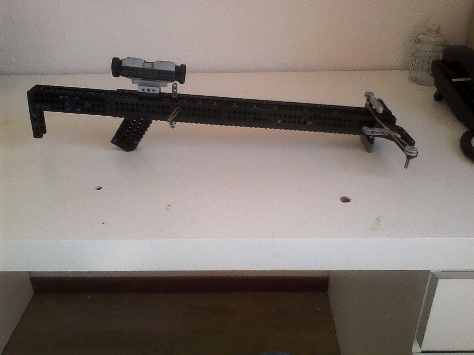 DIY guide for How to Make a Very Powerful Lego Crossbow with step-by-step instructions