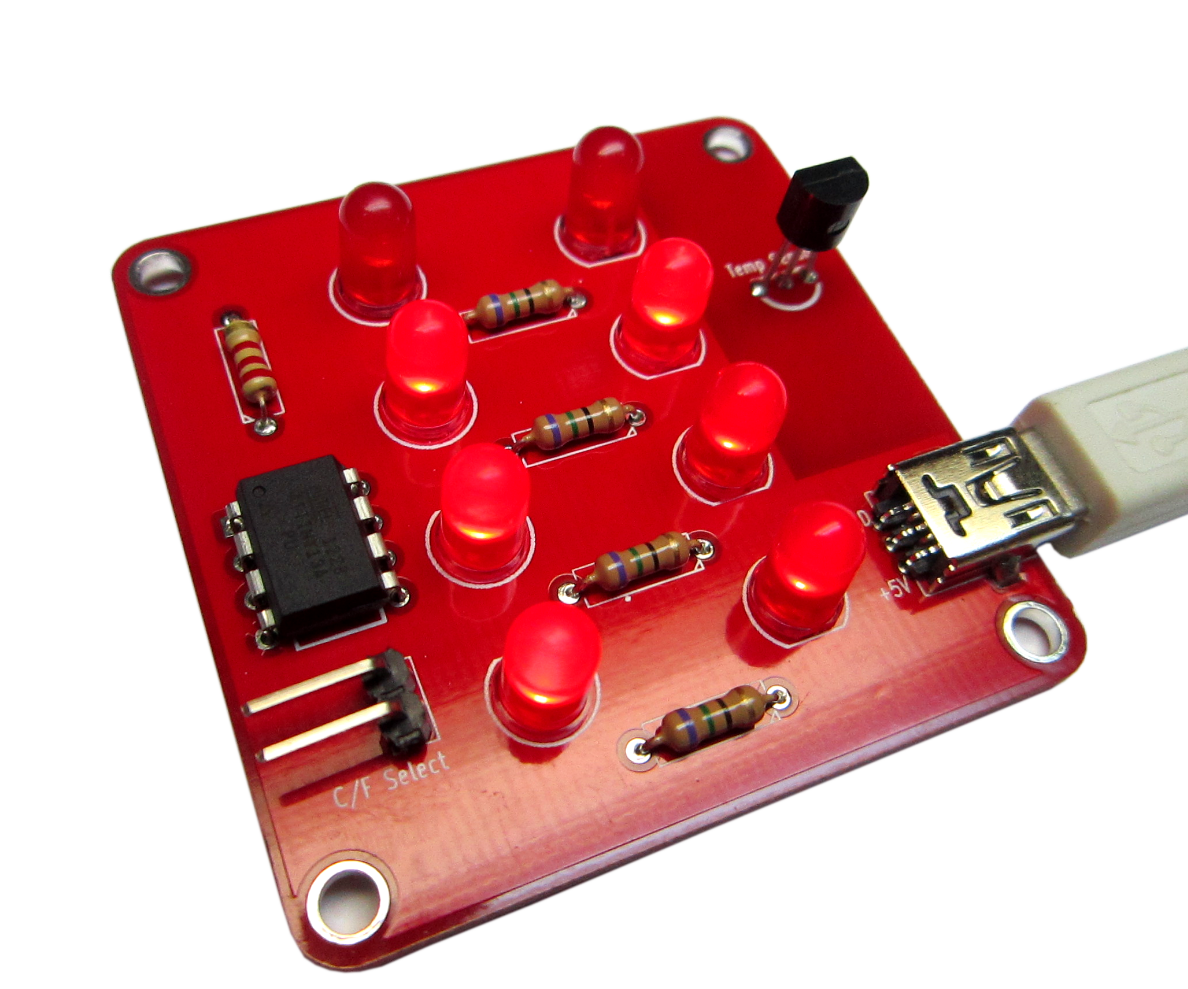 Binary Thermometer 2.0 7 Steps Instructables