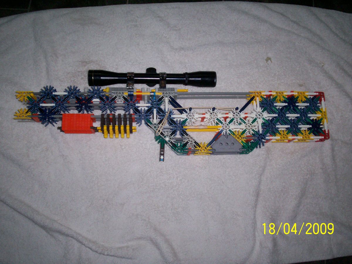 DIY guide for Knex assault rifle with step-by-step instructions