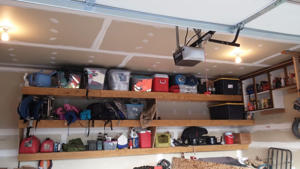 Floating Garage Shelves 6 Steps With Pictures Instructables Floating Garage Shelves 6 Steps With, Best Way To Build Hanging Shelves In Garage