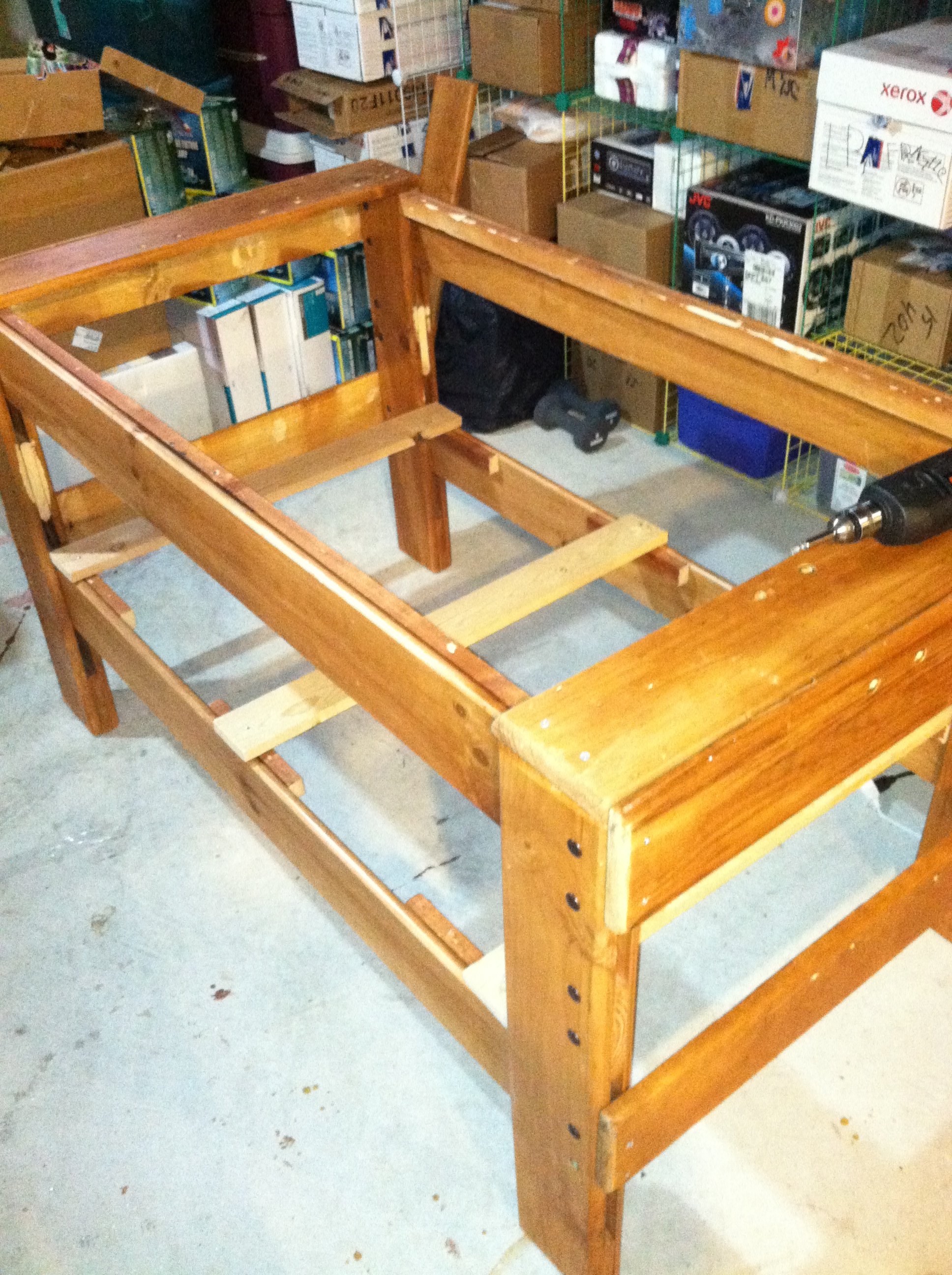 Upcycled Bunk Bed Workbench 5 Steps (with Pictures) Instructables