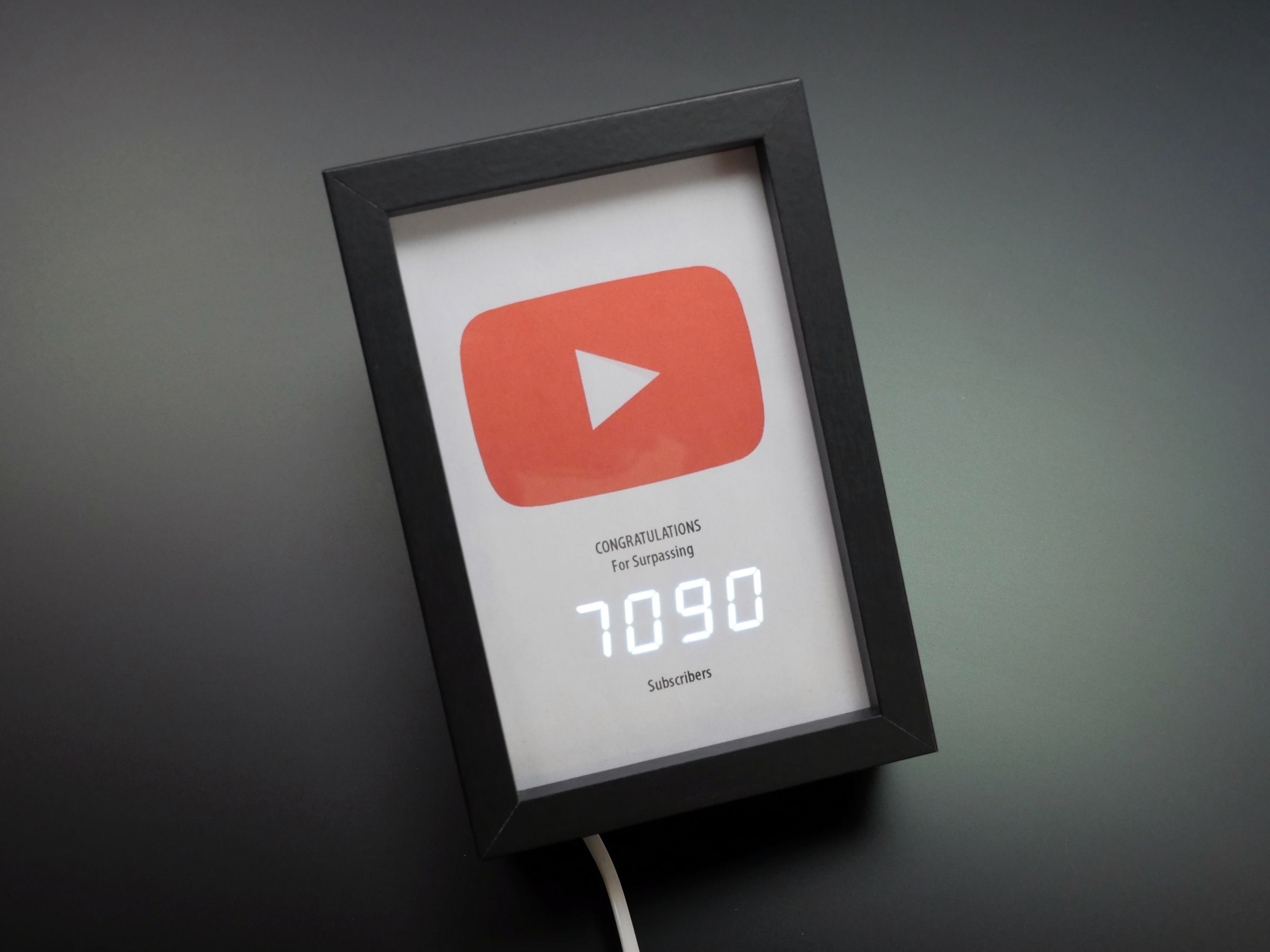 Youtube Subscriber Counter Under 10k 5 Steps With Pictures Instructables
