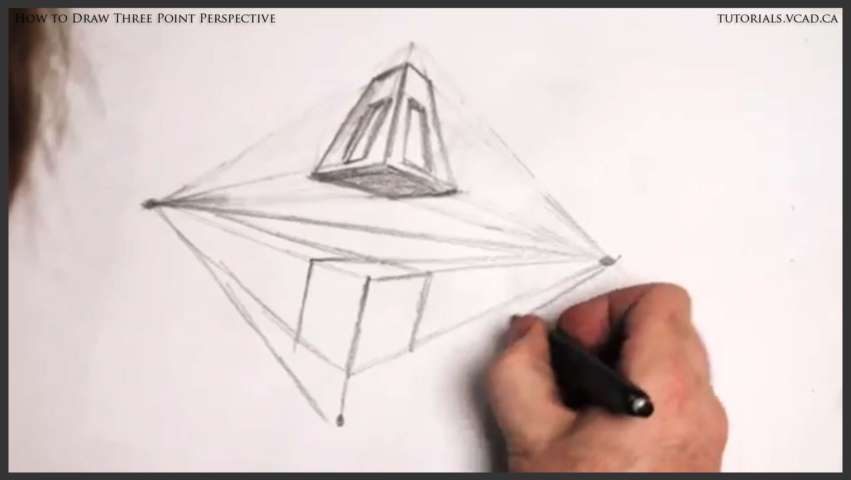 Step-by-step guide for how to draw a three point perspective DIY Project DIY project
