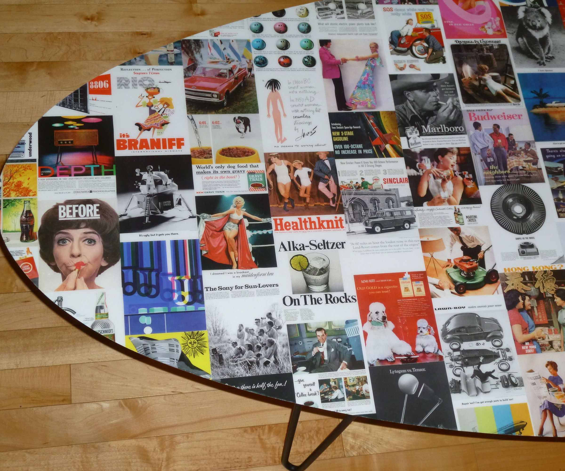 ** vintage ad coffee table ** DIY Project DIY Project Image