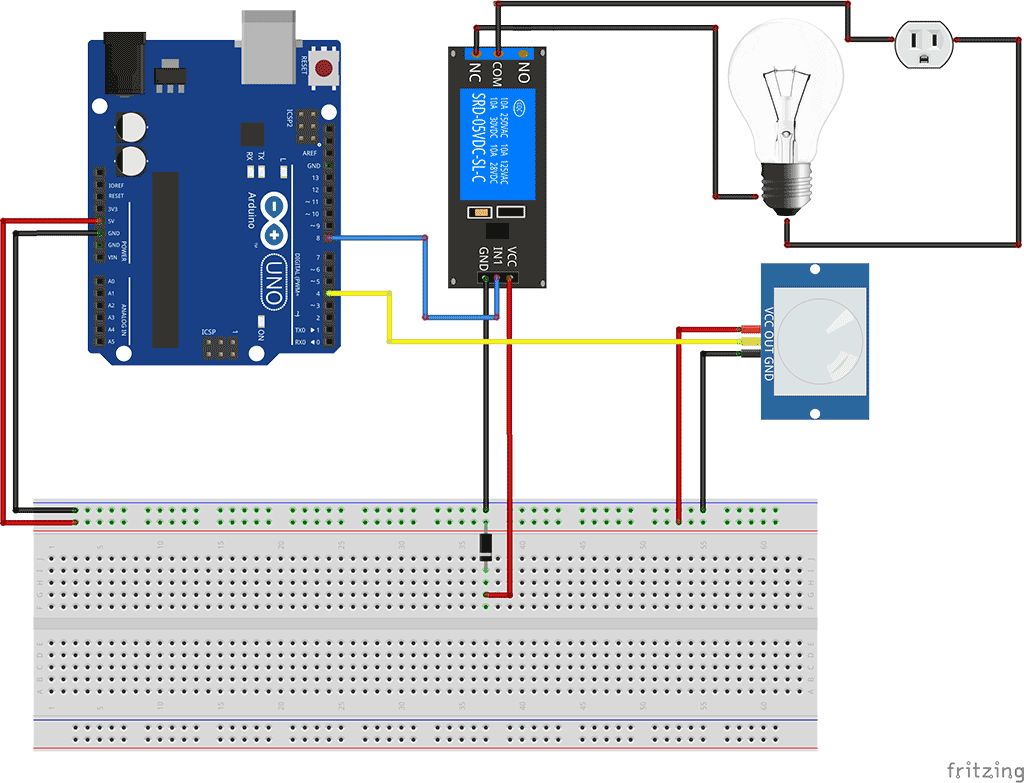 Control Light Room With Arduino and PIR Motion Sensor : 5 Steps (with ...