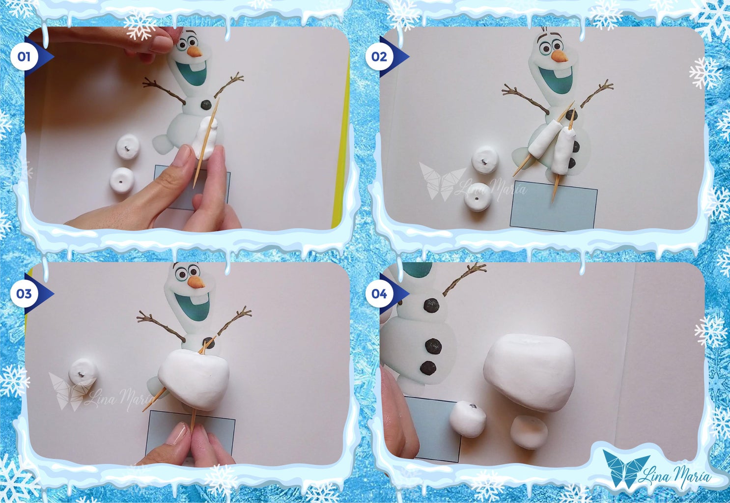 melting olaf push puppet frozen 21 steps with pictures instructables