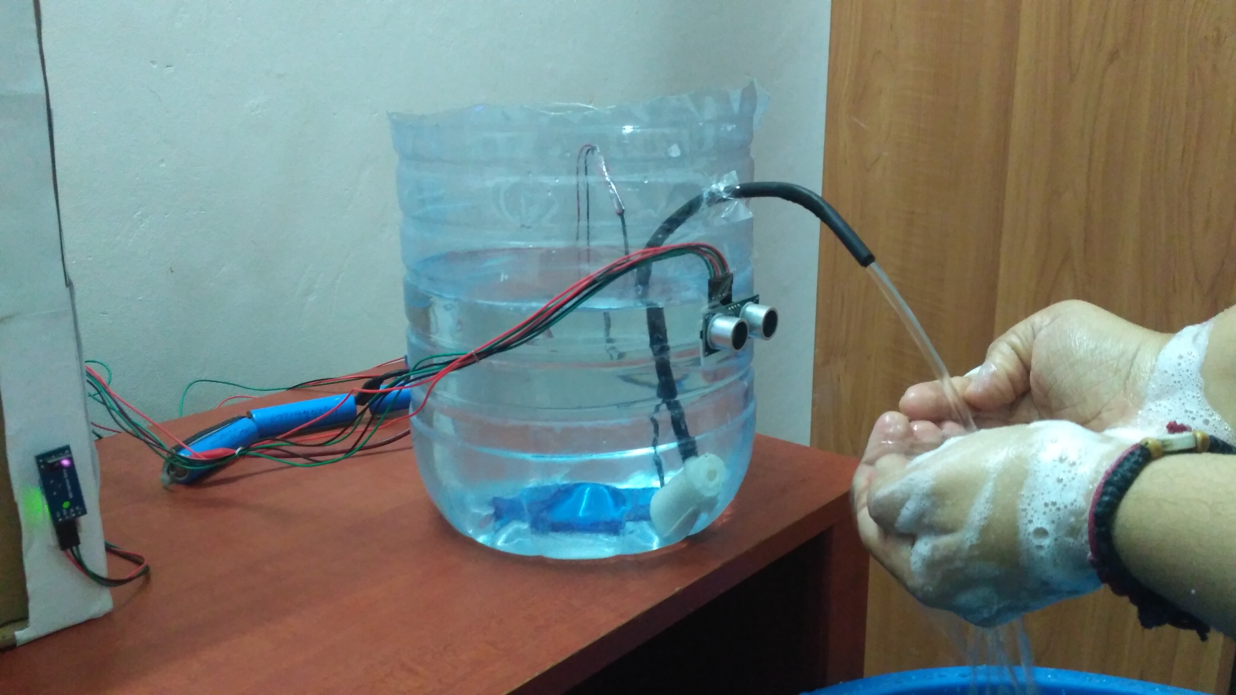 Touchless Faucet With Door Control System for COVID19 3 Steps