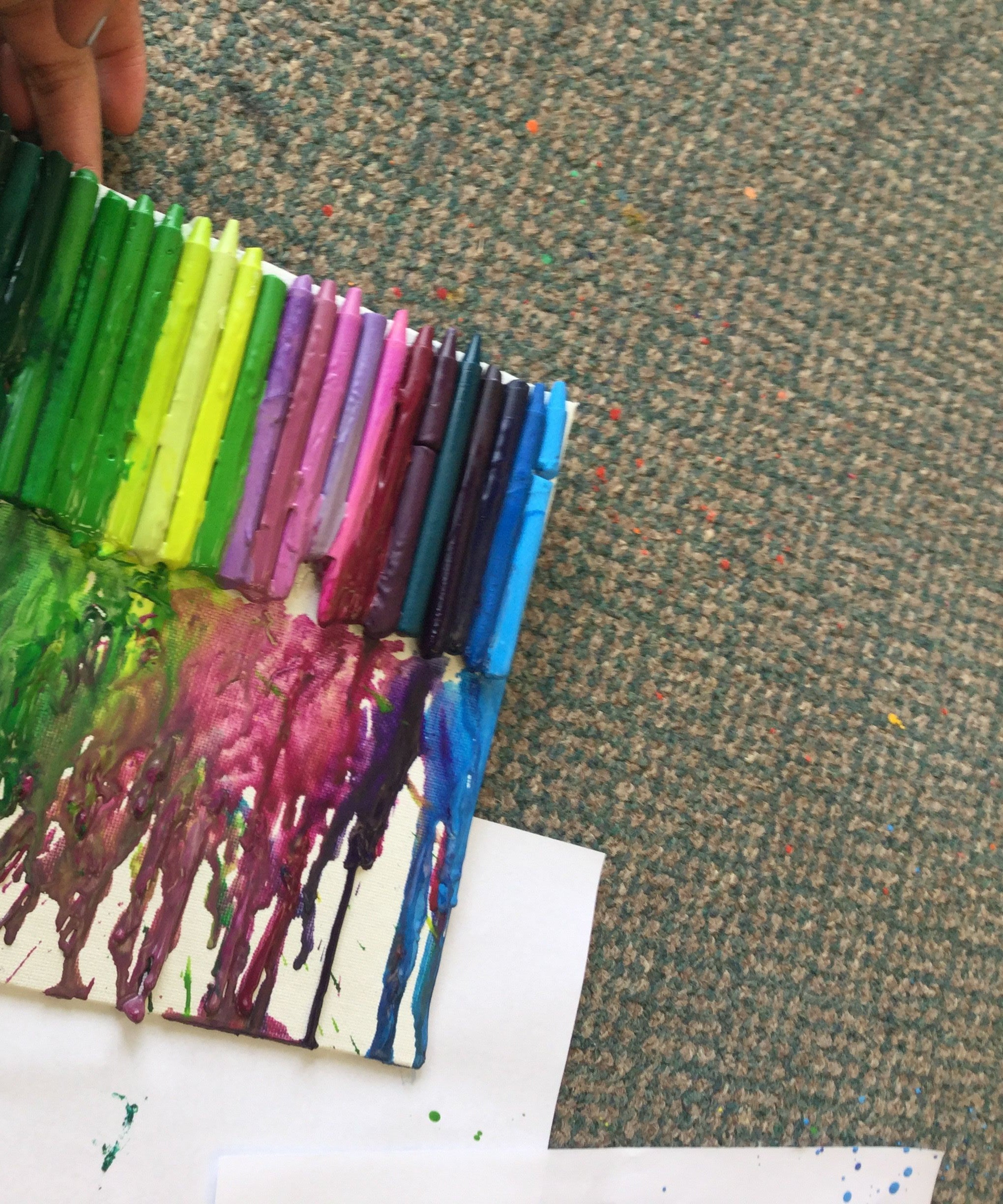 Question How To Make A Melted Crayon Art Canvas Melted Crayon Canvas : 6 Steps - Instructables