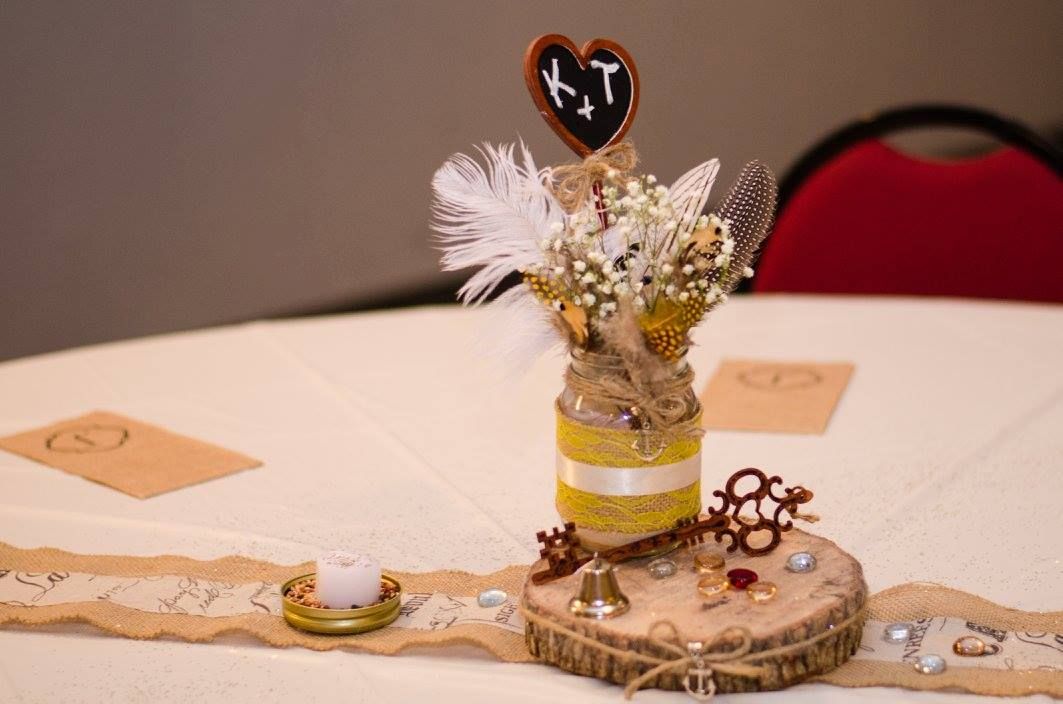 burlap circles for centerpieces