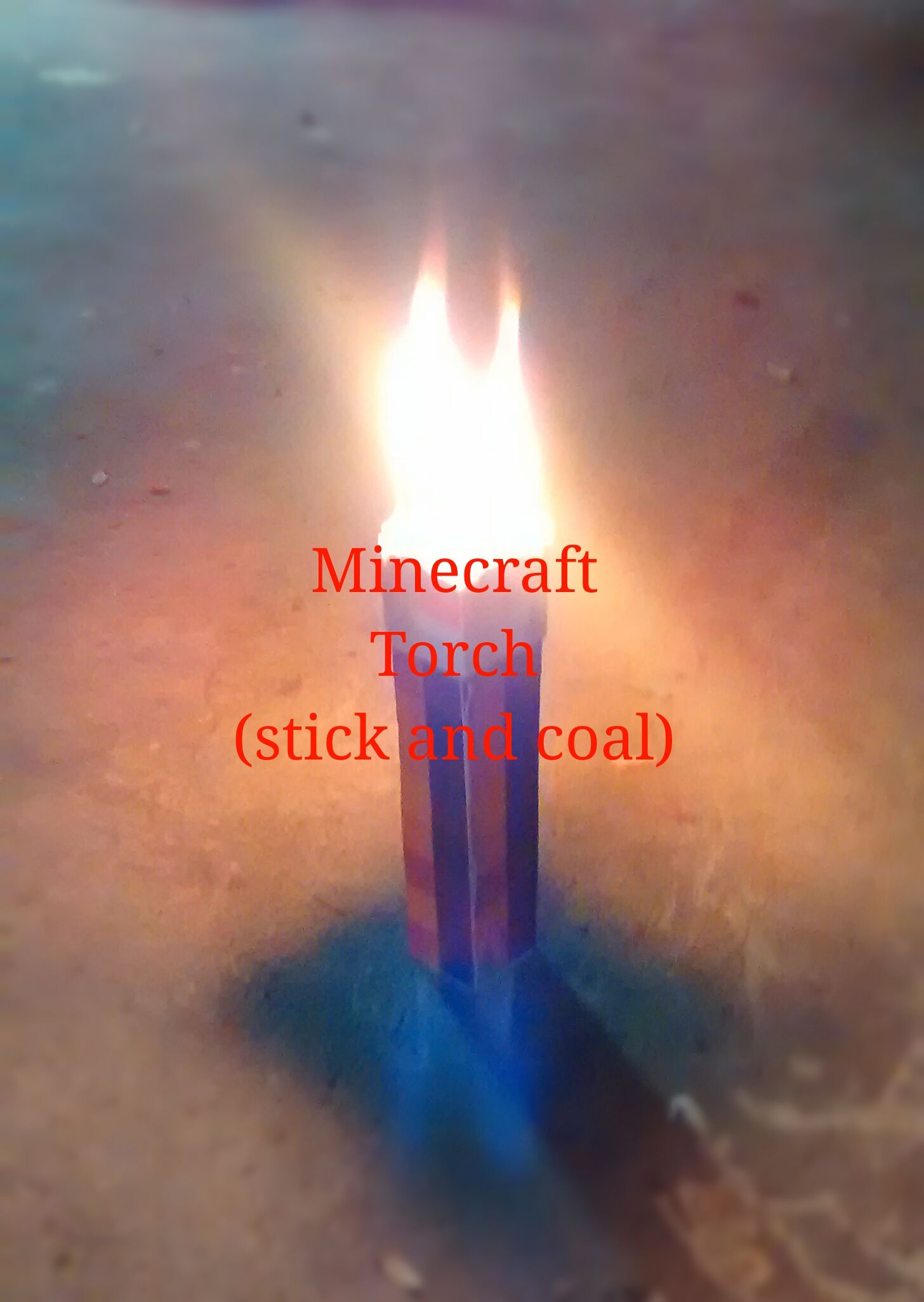 DIY guide for Minecraft torch, the real version with step-by-step instructions
