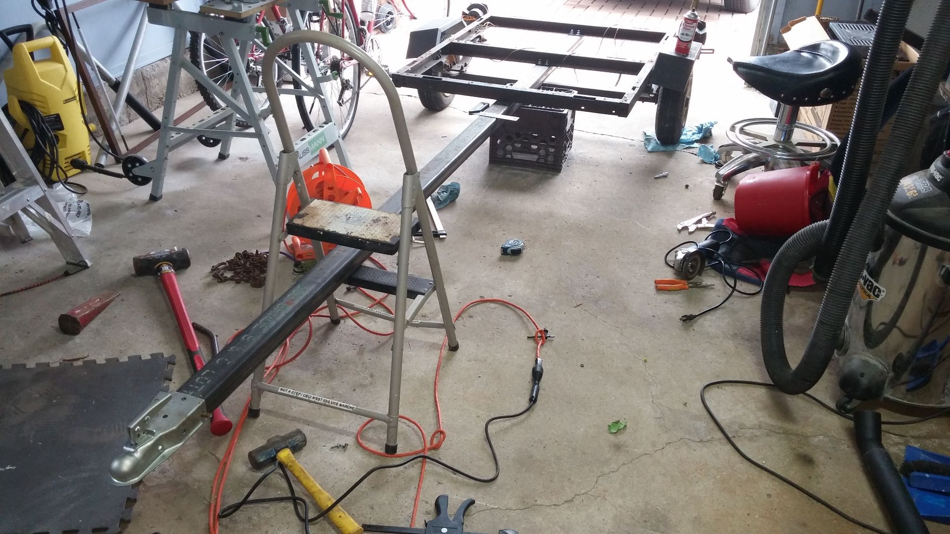 Jon Boat Trailer From a Harbor Freight 40 X 48 Trailer 5 Steps (with