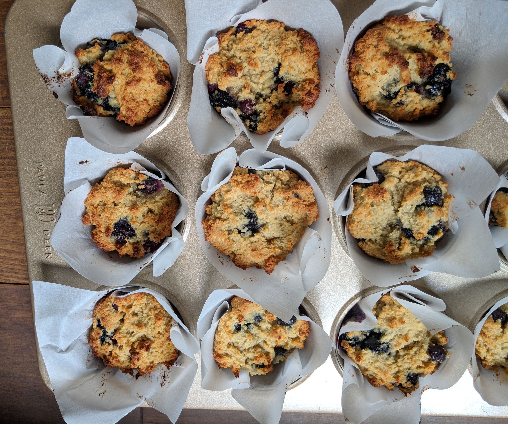 Organic Blueberry Muffins With Strawberry Jam and Coconut Cream 5
