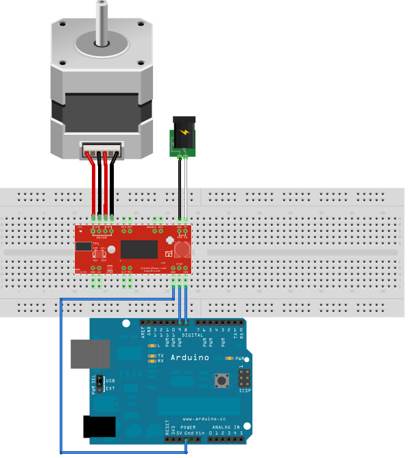 DIY guide for How to set up a stepper motor in under 10 minutes with step-by-step instructions
