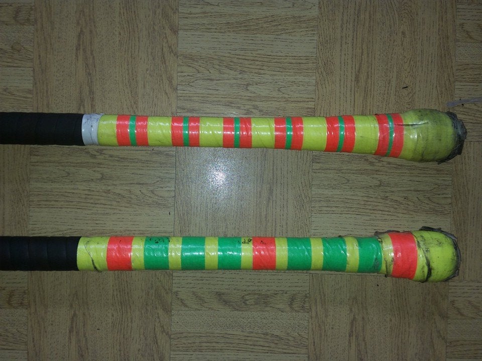 Practice Fire / Contact Staff Cheap and Easy 6 Steps Instructables