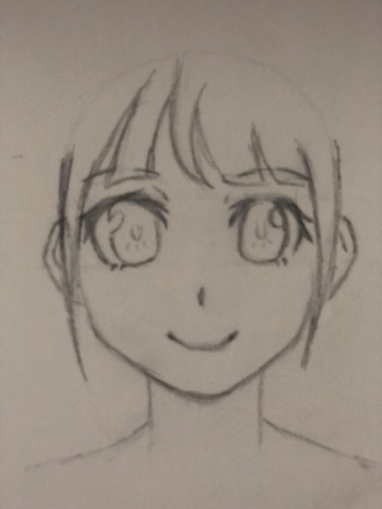 How To Draw: Anime Girl Face : 8 Steps - Instructables