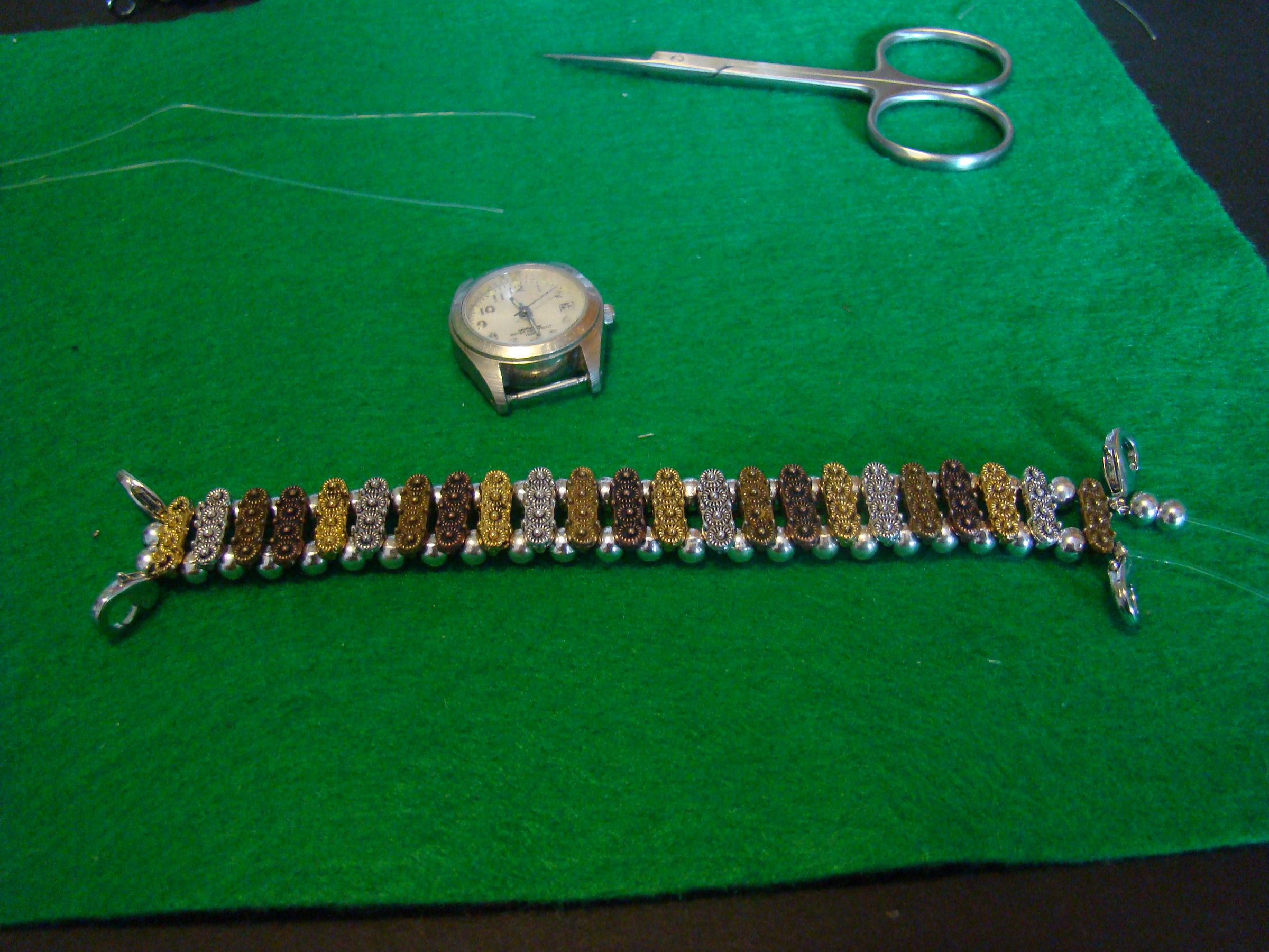 How to Make a Beaded Watch Band 7 Steps Instructables