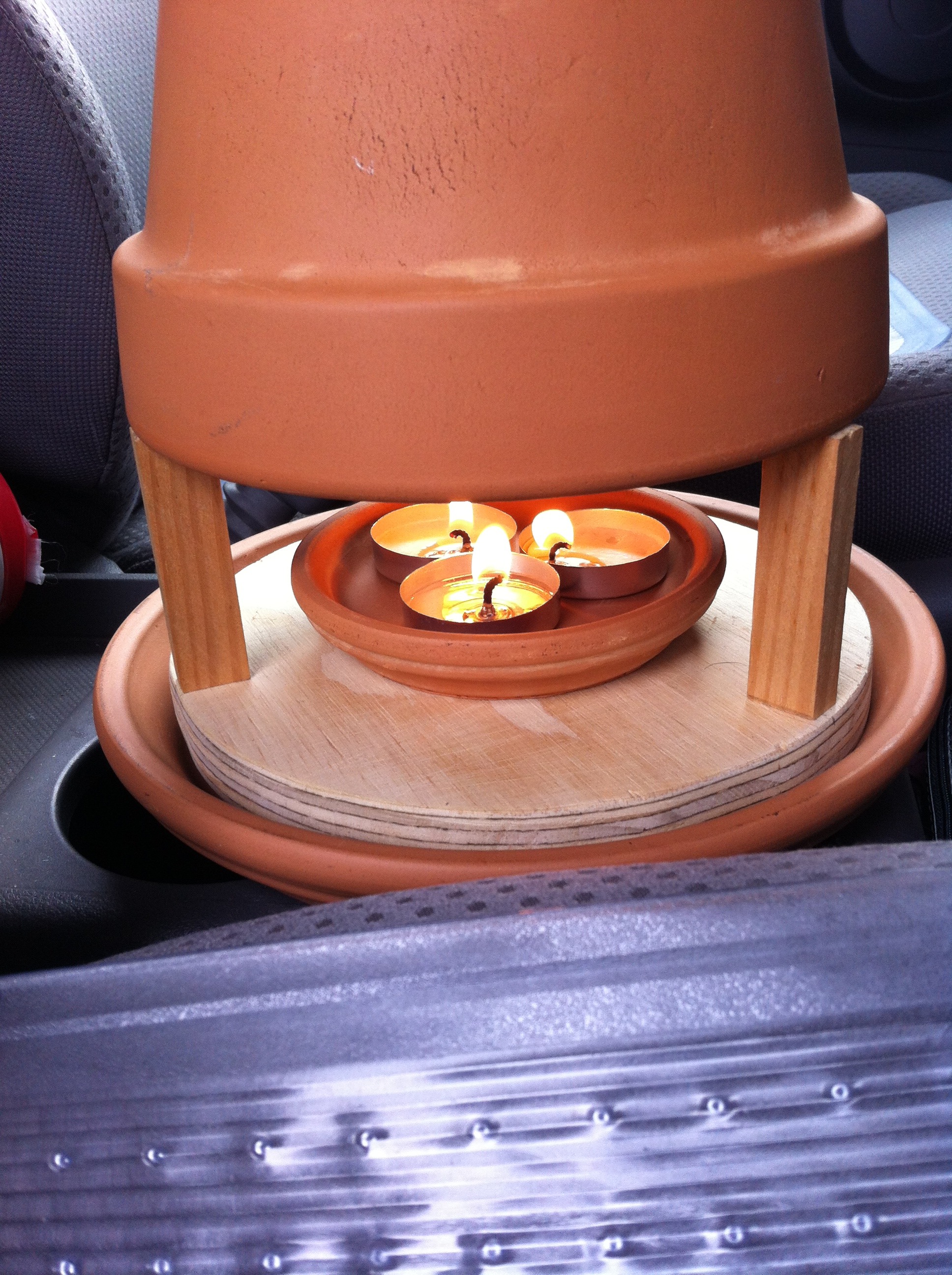 Tea Light Radiant Space Heater 6 Steps Instructables