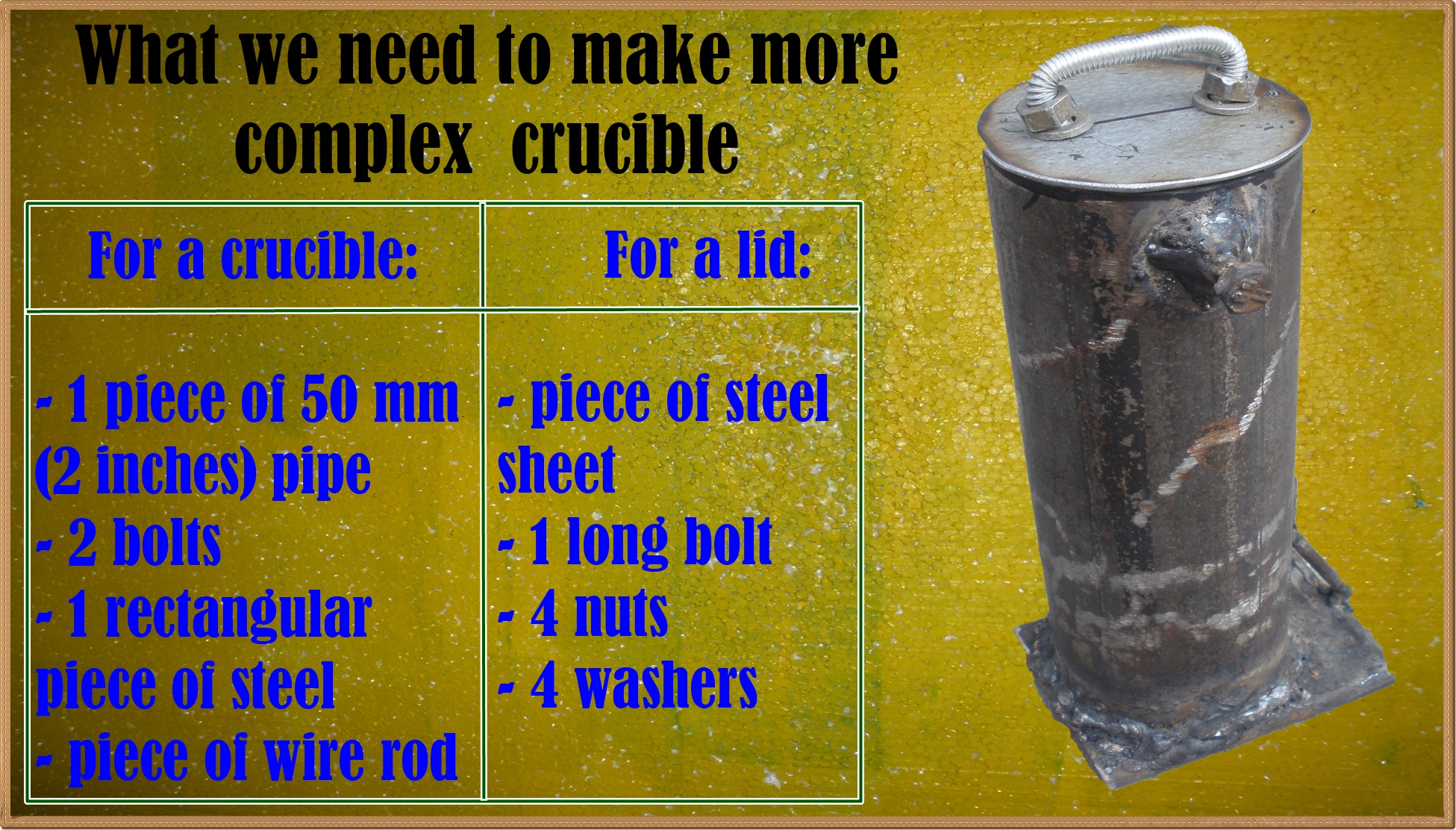 How to Make a Crucible 8 Steps Instructables