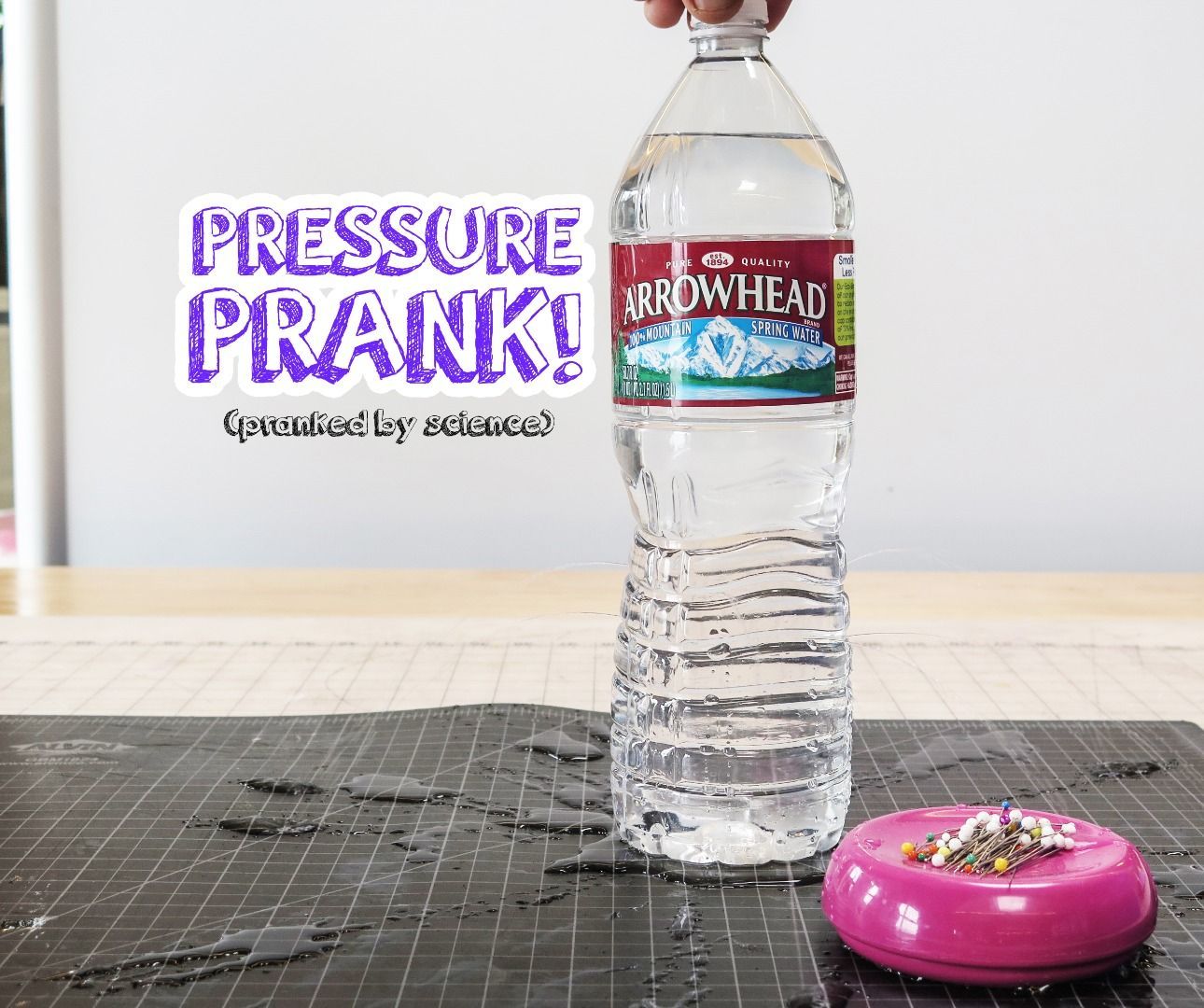 Water Bottle Pressure Prank! (pranked by Science) 4 Steps (with