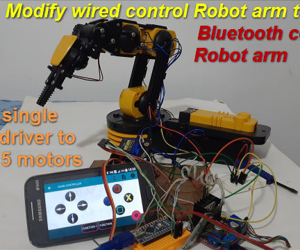 robot arm wired control
