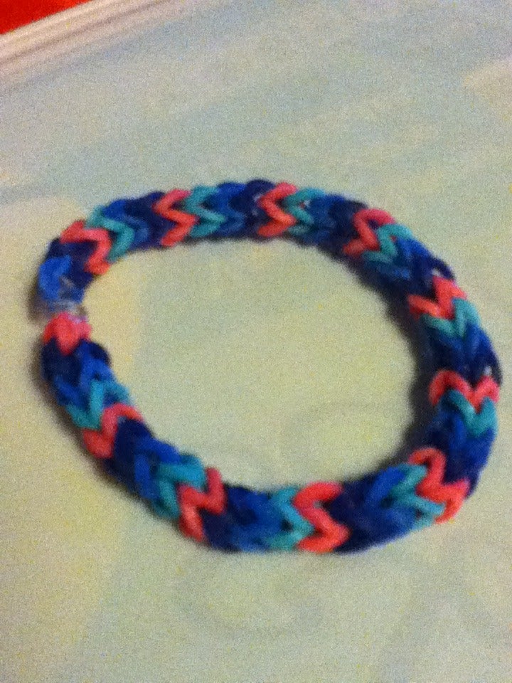 Rainbow Loom Bracelet Without Loom 5 Steps Instructables