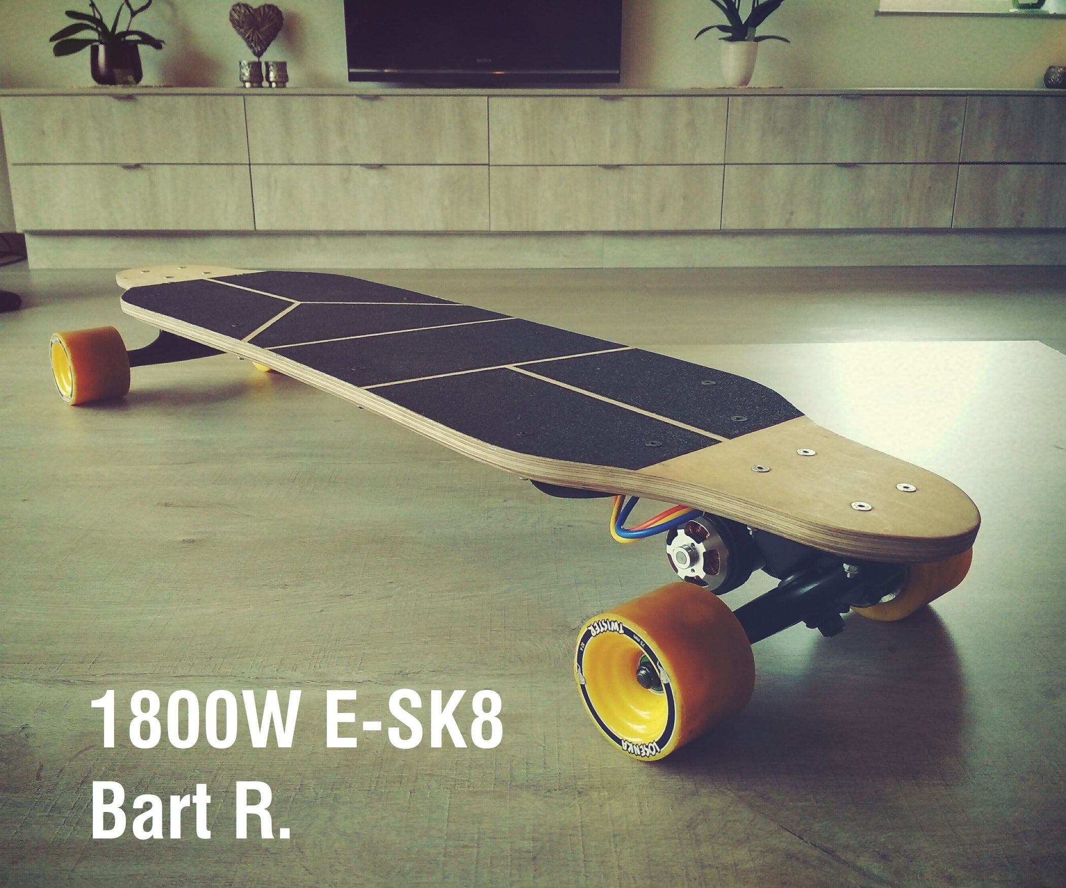 New Powerful 1800W Electric Longboard 6 Steps (with Pictures