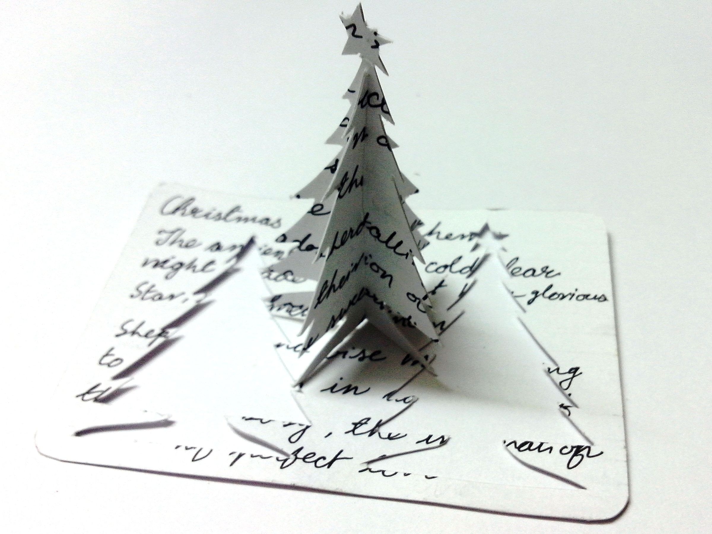 3d diy christmas tree greeting card DIY Project DIY Project Image