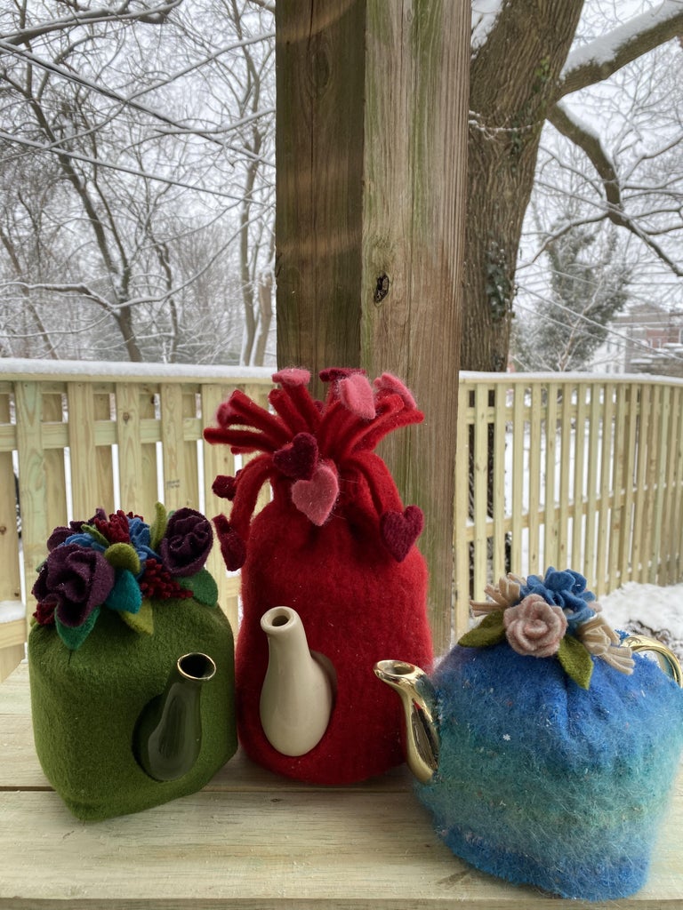 Recycled Sweater Tea Pot Cozy