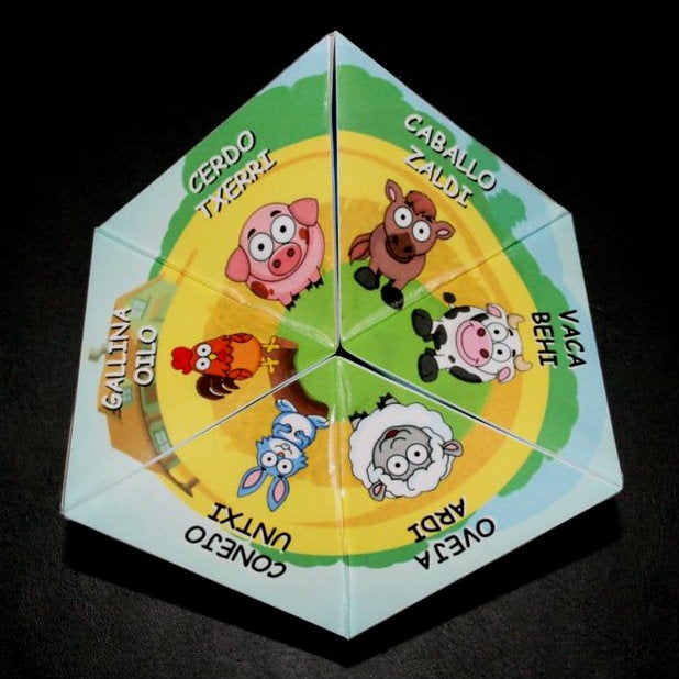 animal learning toy kaleidocycle 8